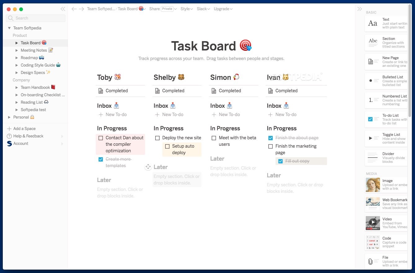 From job boards to checklists, Notion has a very versatile use case.
